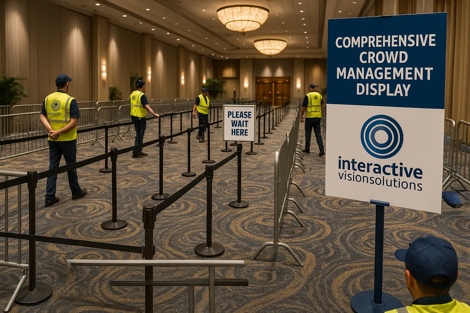 Metal barricade rental NYC for crowd control and traffic management