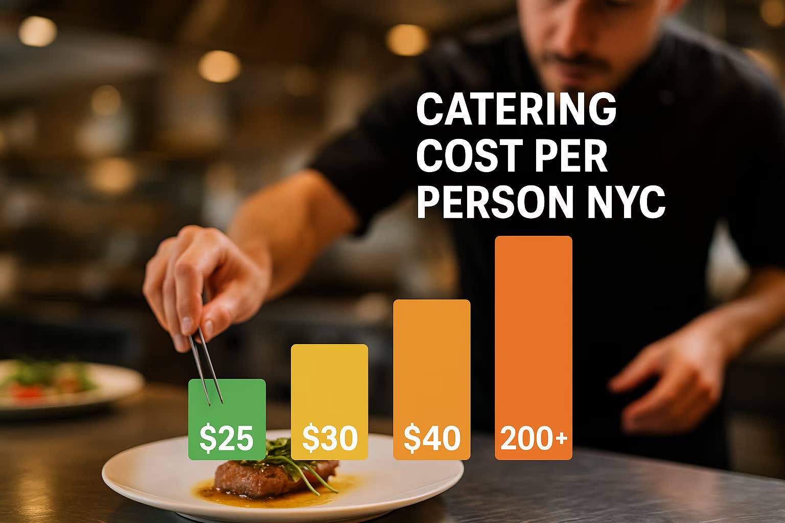 Catering cost per person in NYC