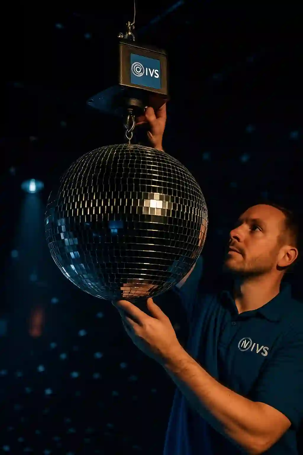 Professional mirror ball rental NYC with first-surface mirrors and silent motors