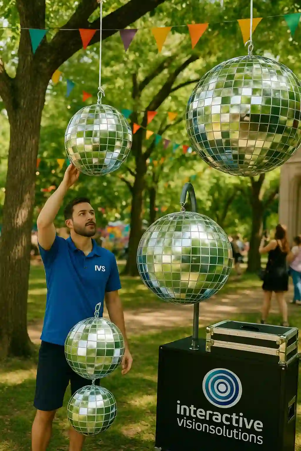 Inflatable mirror ball rental NYC, lightweight alternative for festivals
