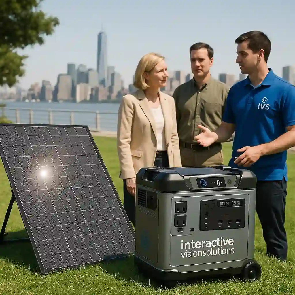 Solar generator rental NYC - eco-friendly and silent power