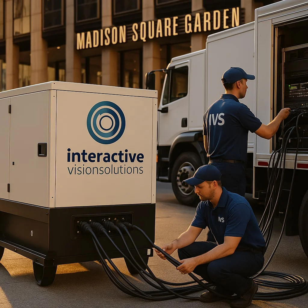 Broadcast-grade generator rental NYC - stable power for live TV and streaming