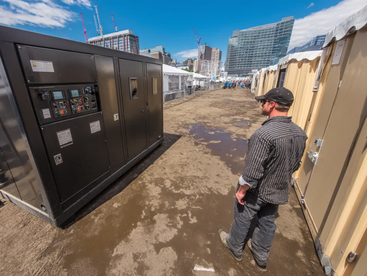 Towable generator for large concert NYC