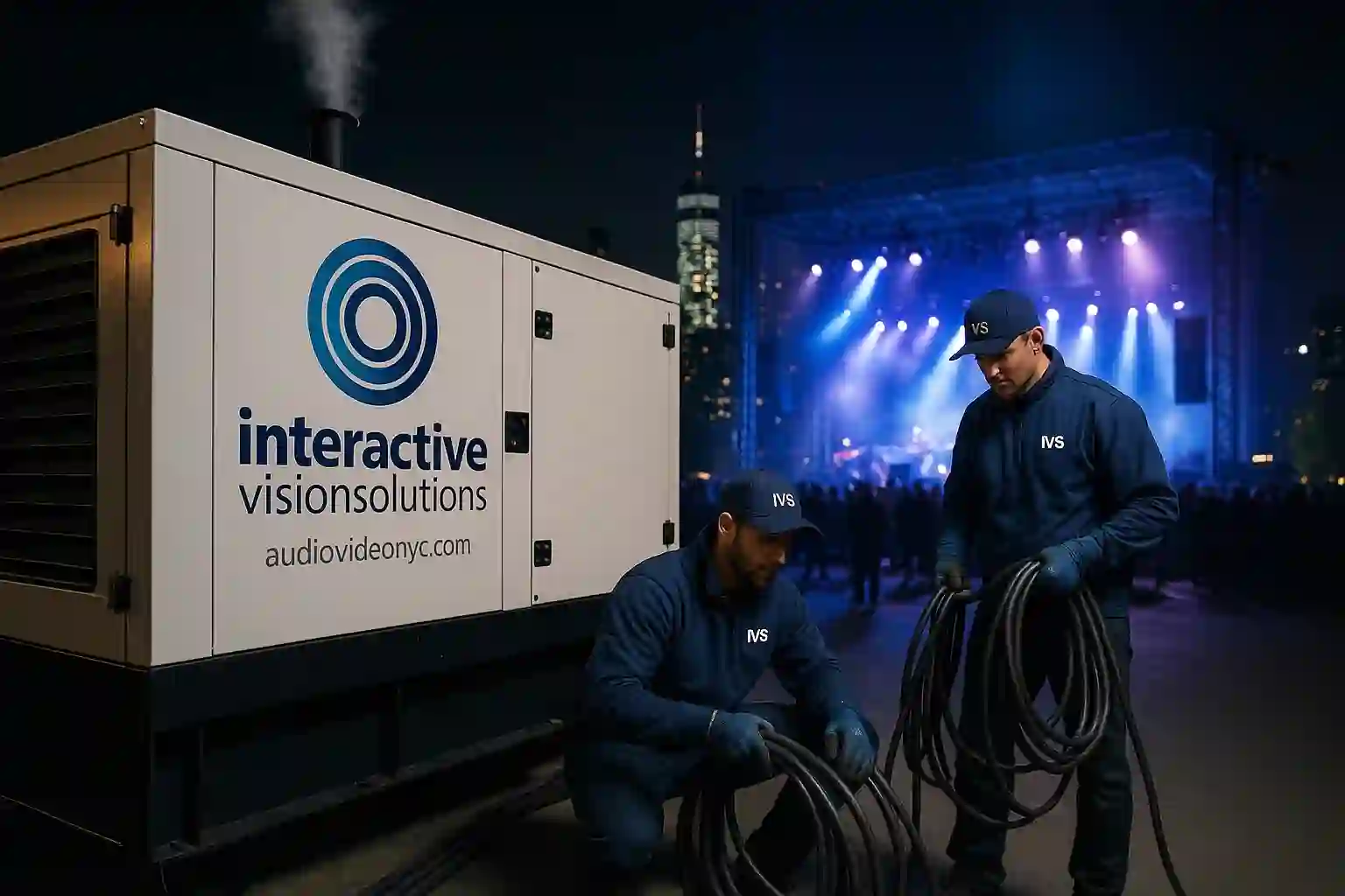 Diesel generator rental in NYC - high power for large concerts and festivals