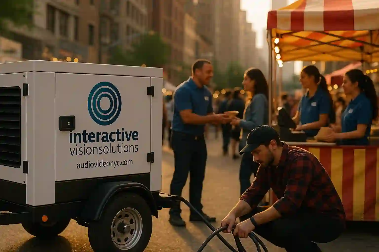 Portable generator rental NYC - lightweight and wheeled for mobile power