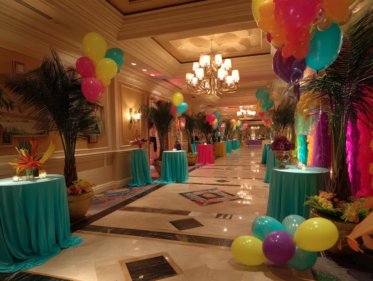 Technical coordination for a multi-venue NYC event by IVS party equipment rental service