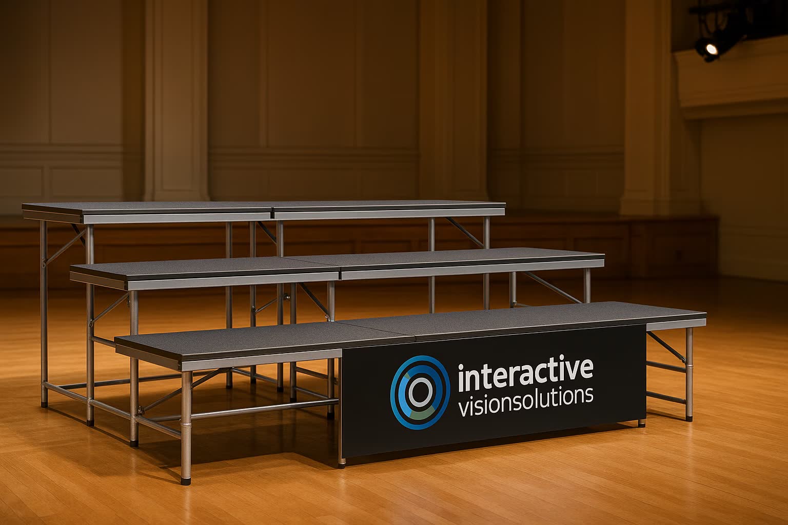 3 Tier Choral Riser rental NYC - multi-level choir platform