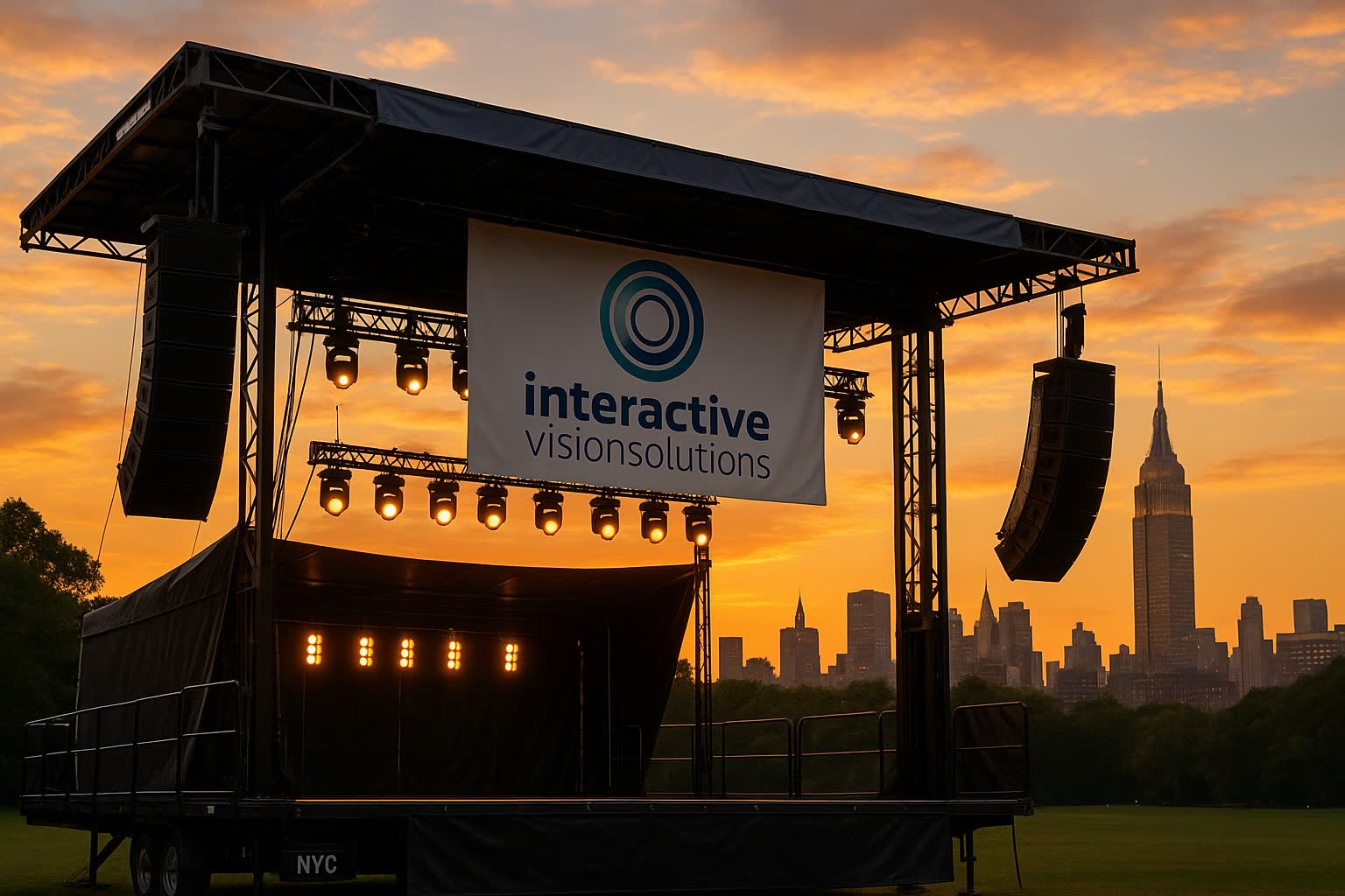 Mobile Stage rental NYC - professional outdoor event platform
