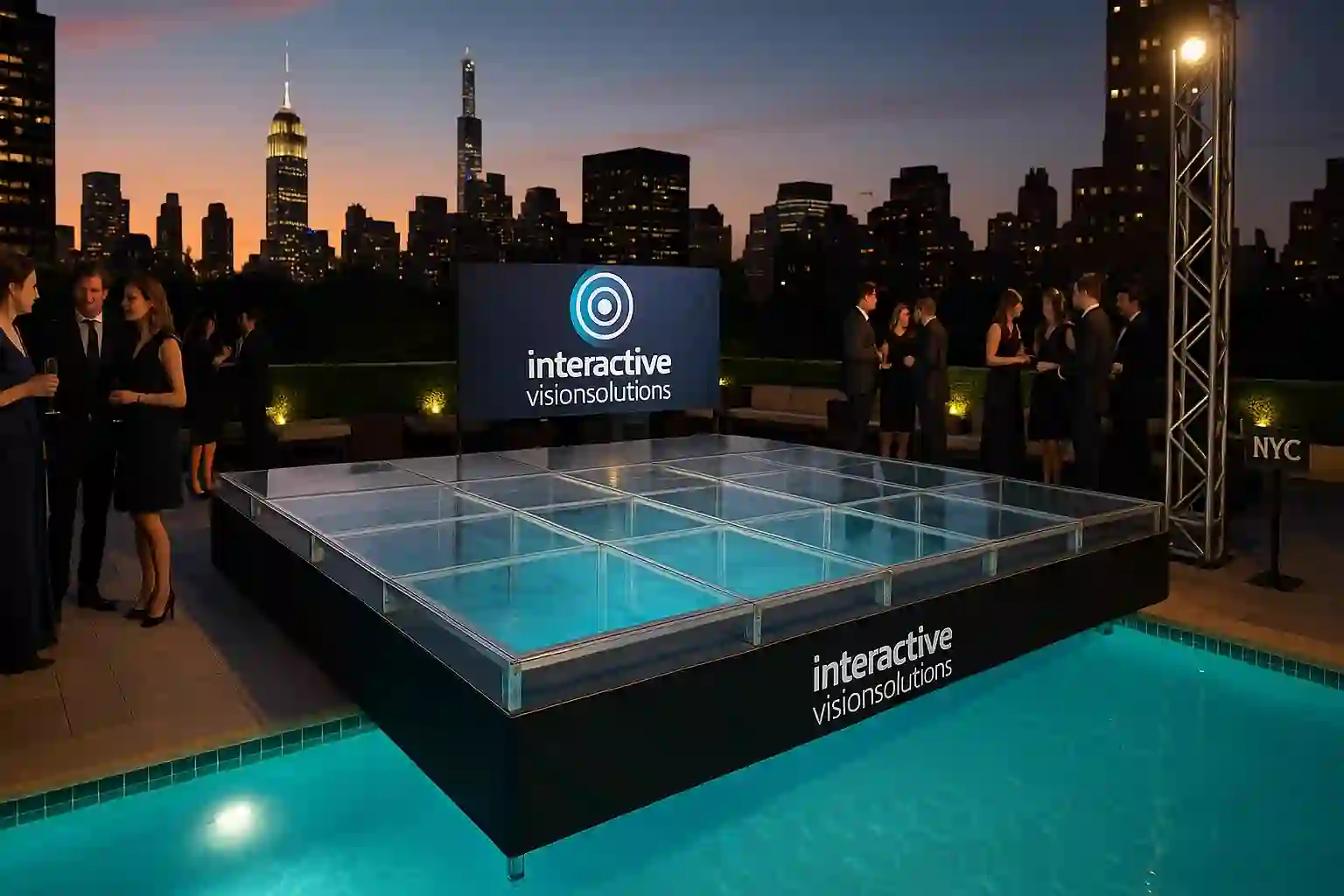 Pool cover stage rental NYC - transform aquatic areas into event spaces