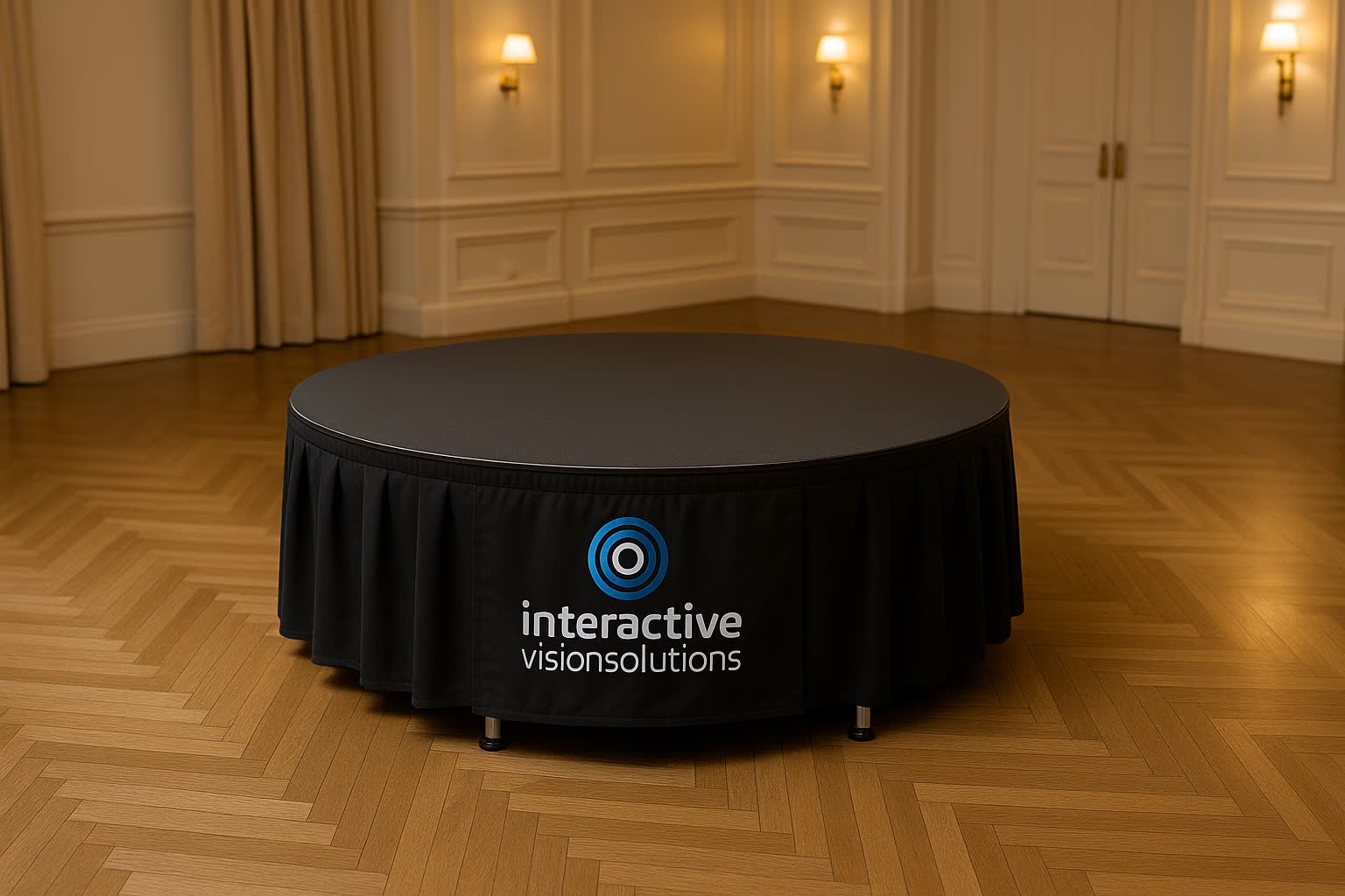 6ft Round Stage rental NYC - circular performance platform