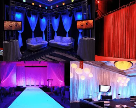 drape and pipe rentals